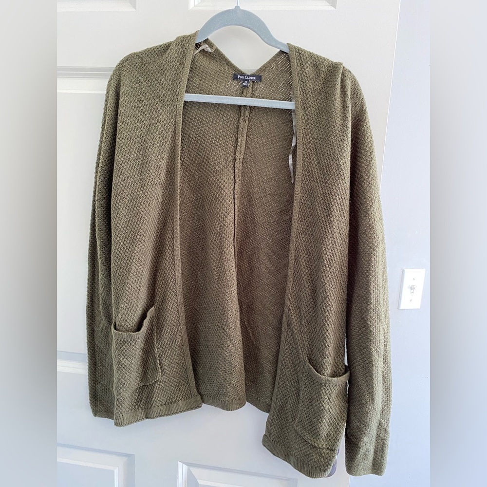 Dark green cardigan